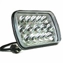 7 Inch 45W Square Headlights LED Work Lights Waterproof Hi-Lo Sealed Beam For Jeep