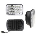 7 Inch 45W Square Headlights LED Work Lights Waterproof Hi-Lo Sealed Beam For Jeep