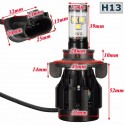 7000LM 60W H8/H9/H11/H13/9005/9006/9007 LED Headlight Lamps Hi/Lo Beam Bulbs