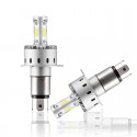 7P 90W LED Headlights Bulbs Fog Lamps H1 H4 H7 10000LM 6000K White Universal 2PCS