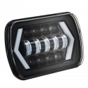 7x6 5X7 55W H4 LED Headlights DRL 1PCS for Jeep/Cherokee XJ/Wrangler YJ/Toyota Pickup
