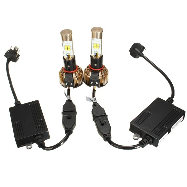 80W 7680LM Car LED Headlights Bulbs Fog Lamps 9004 9005 9006 H4 H7 H8 H9 H11 6000K DIY Color Temperature