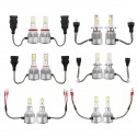 C6 COB LED Headlights Bulb Fog Lamp H1 H3 H4 H7 H8/H9/H11 9005/9006 72W 7600LM 6000K White 2PCS For Car Motor