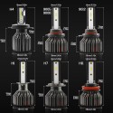 G4 Mini H4 H7 Car LED Headlights Bulbs H1 H11 9005 9006 9012 Fog Light 70W 10000LM IP68 6000K 2PCS