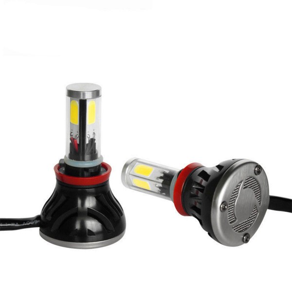 G5 4 Sides 80W 8000LM COB LED Car Headlights H8/H9/H11 9005 9007 880 Fog Lamps 9-36V 6000K 2PCS