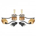 G7 4-Side COB LED Headlights Fog Light Bulbs H4 H7 H11 9005 9006 9-36V 6000K White 2Pcs for Car Motorcycle