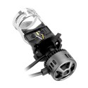 H4 LED Headlights with Mini Projector Lens Hi/Lo Beam Bulb 60W 9600LM 6500K White for Car Motorcycle