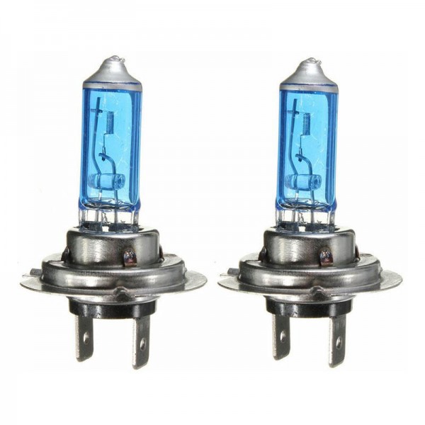 H7 Car Halogen Headlights Light Bulb Lamps 55W 12V 6300K White 2Pcs