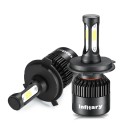 Infitary S2 Car COB LED Headlights Bulbs Fog Lamp H1 H3 H4 H7 H11 9005 9006 12V-24V 72W 8000LM 6500K White