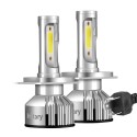 Infitary V3 Car COB LED Headlights H1 H3 H4 H7 H11 H13 9004 9005 9006 9007 Fog Light 72W 10000LM 6500K White 2Pcs