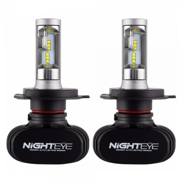 S1 Car LED Headlights Bulbs Front Fog Lamps H4 H7 H11 9005 9006 50W 8000LM 6500K