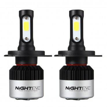 S2 COB LED Car Headlights Bulbs Fog Light H1 H4 H7 H11 9005 9006 72W 9000LM 6500K White 2Pcs