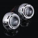 Pair 3Inch HID Bi-Xenon Projector Lens Headlights Shroud H1 H4 H7 Car Headlight Retrofit