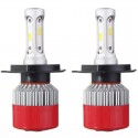 Pair COB LED Car Headlight Kit 6000K H4 H7 H11 H13 9005 9007 60W 7200LM