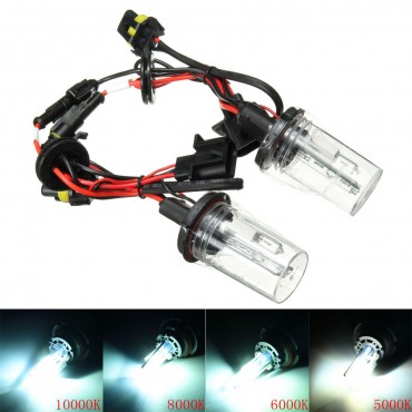 Pair H13 35W 12V 5000K-10000K White Hi-Lo Dual Beam Car Xenon Headlight HID Light Bulb Lamp