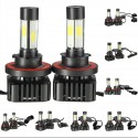 Pair V8 40W 4800LM 6000K White Car COB LED Headlights H4 H7 H8/H11 H13 9004 9005 9006