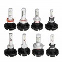 Pair X3 Car LED Headlights Bulbs H1 H3 H4 H7 H8/9/11 9005/9006 880 881 DIY Color Temp 50W 6000LM