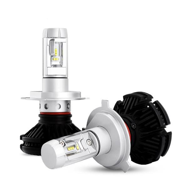 Pair X3 Car LED Headlights Bulbs H1 H3 H4 H7 H8/9/11 9005/9006 880 881 DIY Color Temp 50W 6000LM