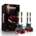 TXVSO8 Car COB LED Headlights Bulbs Set Upgrade 8000LM 6000K DC 9V-32V IP68