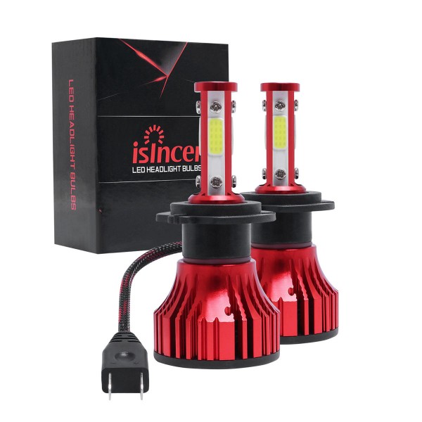 X15 Mini 4-Side COB LED Headlights Bulb 72W H4 H7 H11 H13 9004 9005 9006 9007 9012 5202 8000LM 6500K for Car Motorcycle