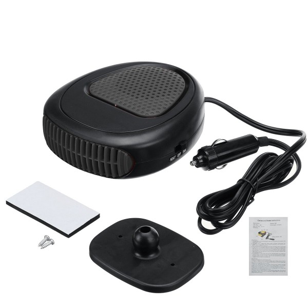 12V 150W Car Portable Electric Heating Cooling Fan Defroster Heater