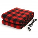 12v large electric heated car van truck fleece cosy warm blanket travel dc car heater