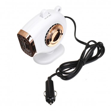 12V/24V 300W 360° Portable Car Truck Air Heater Cooling Fan Windscreen Defogging