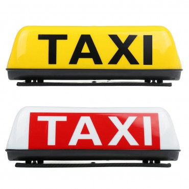 38cm Universal TAXI Cab Roof Sign Top Topper Waterproof Car Magnetic Sign Lamp Light Shell