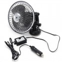 6 Inch Black 12V 24V Mini Car Air Fan Adsorption Ventilation Cooling Portable Fan