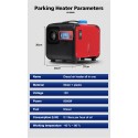 1-8KW 12V Parking Heater Car Heating Tool Diesel All in One Unit Air Heater Single Hole LCD Monitor Parking Warmer For Car Truck Bus Boat RV