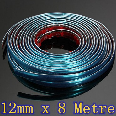 12mm x 8M(316inch) Car Chrome Styling Moulding Adhesive Trim Strip