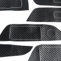 15Pcs RHD Carbon Fiber Sticker Interior Vinyl Decal For BMW X1 2012-2015 3D / 5D
