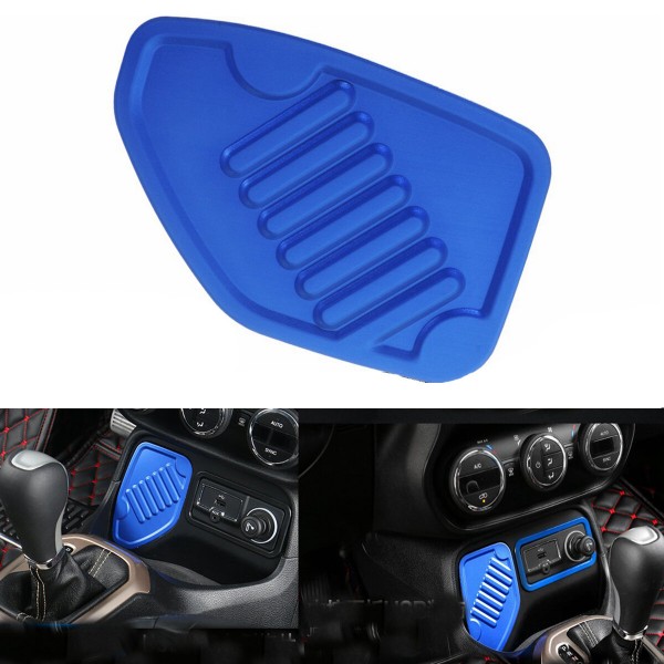 1PC Metal Cigarettes Lighter Decoration Panel Cover Trim For Jeep Renegade