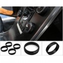 1pcs Car Alu Decorative Covers Stereo A/C Knob Circles Ring for Volvo S60 V60 XC60 S60L S80 V40