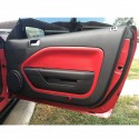 2x Door Panel Insert Card Cover Leather Skin 4 Colors For Ford Mustang 2005-2009