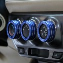 3pcs/Set Cars Alu Decoration Stereo Air Conditioning Knob Ring for Toyota YARiS L 14-15 New Vios