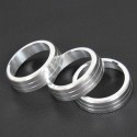 3pcs/Set Cars Alu Decoration Stereo Knob Ring Air Conditioning Knob Ring for Golf 7