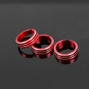 3pcs/Set Cars Alu Decoration Stereo Knob Ring Air Conditioning Knob Ring for Golf 7