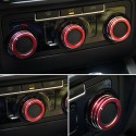 3pcs/Set Cars Alu Decorative Knob Ring Air Conditioning Knob Ring for New Sagitar 2012-2014 Golf 6