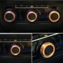 3pcs/Set Cars Alu Decorative Knob Ring Air Conditioning Knob Ring for New Sagitar 2012-2014 Golf 6