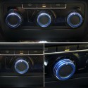 3pcs/Set Cars Alu Decorative Knob Ring Air Conditioning Knob Ring for New Sagitar 2012-2014 Golf 6