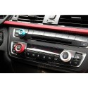 3pcs/set Car Alu Decorative Covers Stereo A/C Knob Circles Knob Ring for BMW 5 6 7 series 5series GT