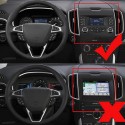 4pcs/Set Cars Alu Decoration Stereo Knob Ring Air Conditioning Knob Ring Circle for For Ford Edge