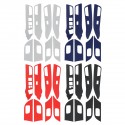 8pcs Car Carbon Fiber Armrest Handle Sticker Decoration For MITSUBISHI