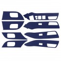 8pcs Car Carbon Fiber Armrest Handle Sticker Decoration For MITSUBISHI