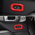 ABS Car Door Lock Switch Button Cover Moulding Trim Strip for Wrangler JL 2018