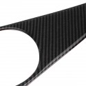 Carbon Fiber Interior Water Cup Holder Panel Trim Cover For Infiniti Q50 2014-2019