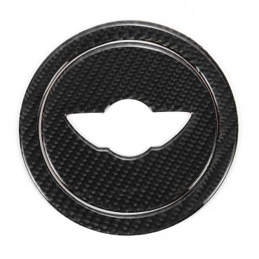 Carbon Fiber Steering Wheel Stickers Cover Trim for BMW MINI Cooper S JCWR55 R56 R57 R58 R59 R60 R61 2007-2013