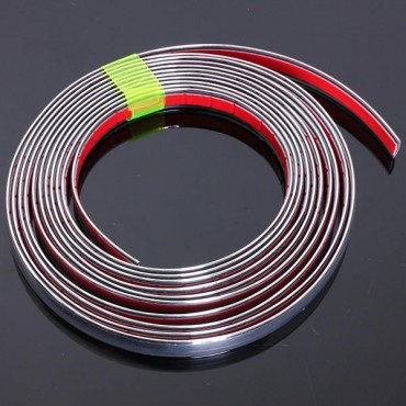 Chrome Car Styling Moulding Strip Trim Self Adhesive Crash Protecter