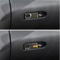 For Mercedes C Class W205 C180 C200 C300 GLC Carbon Fiber Car Interior Door Handle Cover Sticker